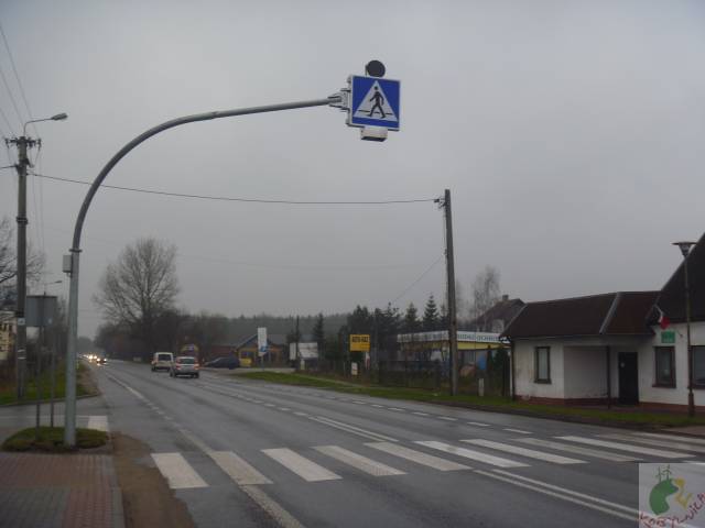 Budowa oświetlenia przejścia dla pieszych wraz z systemem dodatkowej sygnalizacji w ciągu ulicy Słupskiej w Bolesławicach