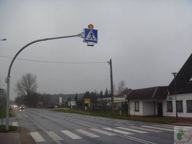 Budowa oświetlenia przejścia dla pieszych wraz z systemem dodatkowej sygnalizacji w ciągu ulicy Słupskiej w Bolesławicach