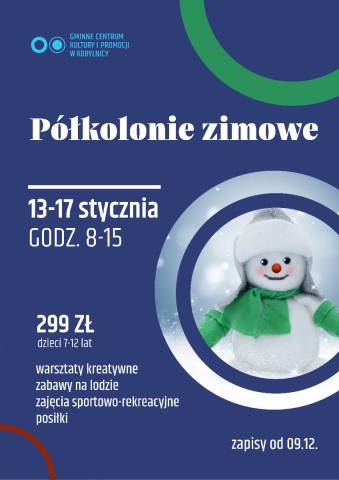 Półkolonie zimowe 2020 - ważne informacje