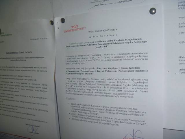 Wójt Gminy Kobylnica ogłasza konsultacje w sprawie projektu